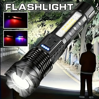Rechargeable LED Torch with 2400mAh Battery for Outdoors