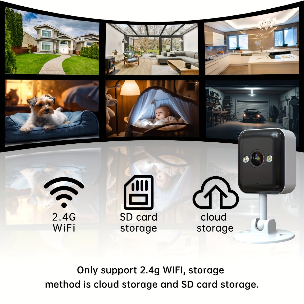 1080P Wireless Surveillance Camera with Two-Way Voice Call