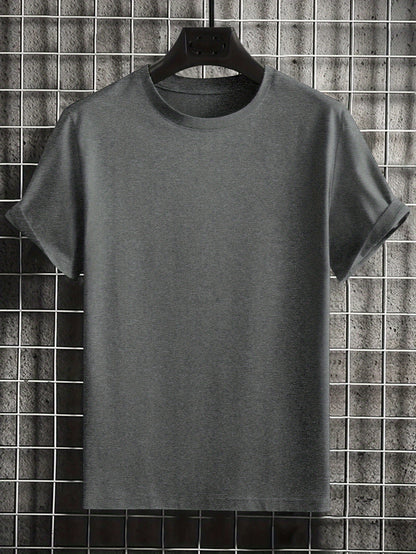 HookUpCo. Men's Casual Planet Print Short Sleeve T-shirt