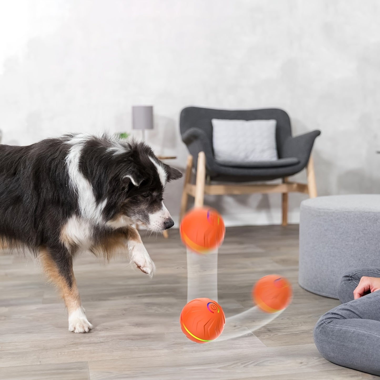 Rechargeable Interactive Pet Ball for Active Dogs and Cats
