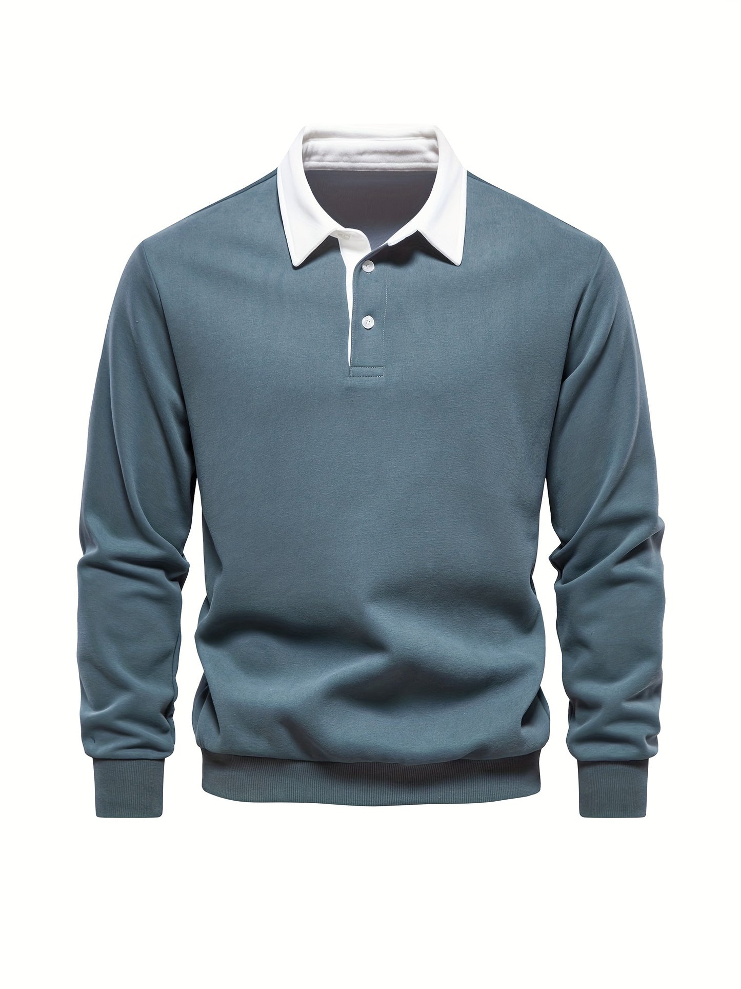 HookUpCo. Color Block Long Sleeve Pullover for Men