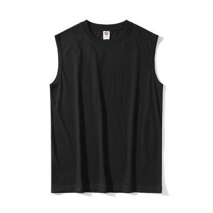 Men's Cotton Crew Neck Tank Top for Summer Wear
