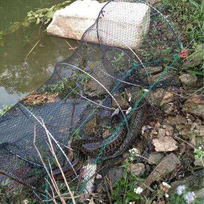 Portable Foldable Fishing Net for Shrimp and Crab Trapping