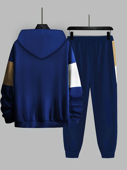 Men's Hooded Jogger Sweatsuit Set for Active Lifestyle
