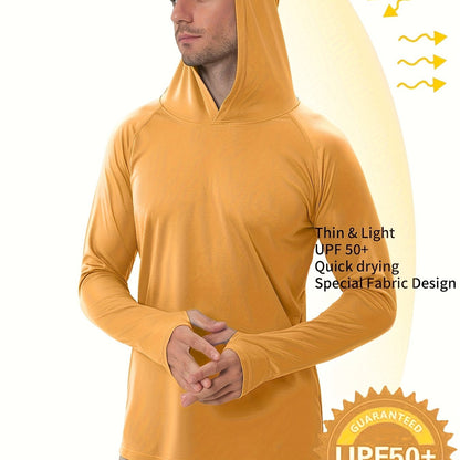 Lightweight UPF50+ Sun Protection Hoodie for Outdoor Activities