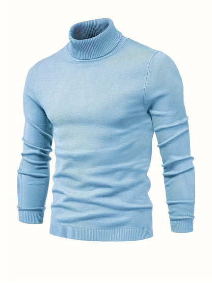Men's Thermal Long Sleeve High Neck Tops for Ultimate Comfort