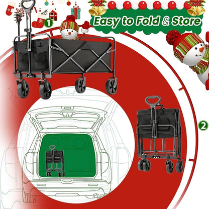 Heavy-Duty Collapsible Wagon for All-Terrain Transport