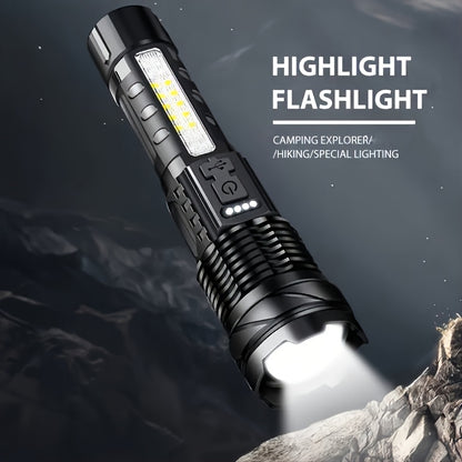 Rechargeable LED Torch with 2400mAh Battery for Outdoors