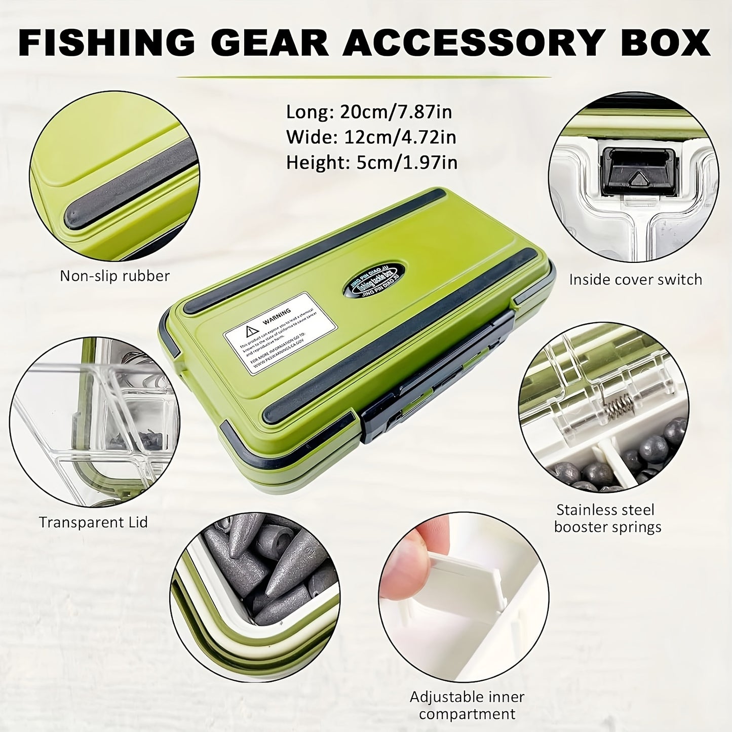 306-Piece Fishing Lure Accessories Kit with Tackle Box