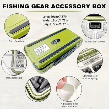 306-Piece Fishing Lure Accessories Kit with Tackle Box