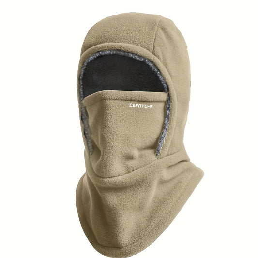 Winter Warm One-Piece Hooded Scarf with Face Mask Protection