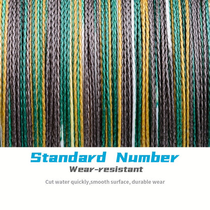 Durable 500M Braided Fishing Line, Zero Stretch, 4 Strands