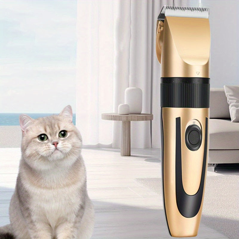 Cordless Rechargeable Pet Trimmer for Grooming Cats & Dogs