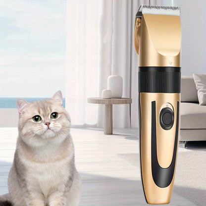 Cordless Rechargeable Pet Trimmer for Grooming Cats & Dogs