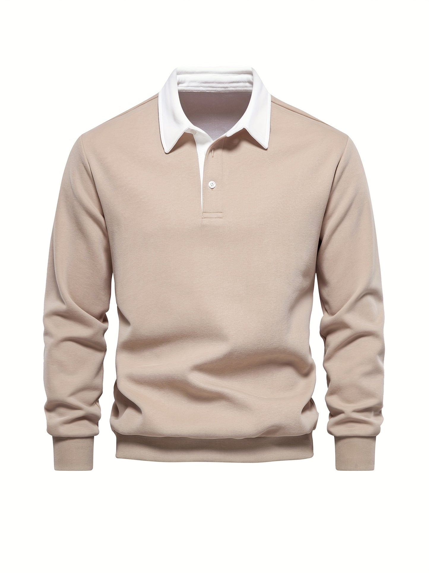 HookUpCo. Color Block Long Sleeve Pullover for Men