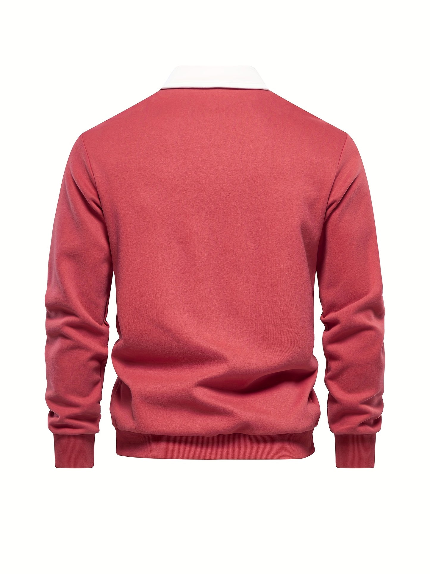 HookUpCo. Color Block Long Sleeve Pullover for Men