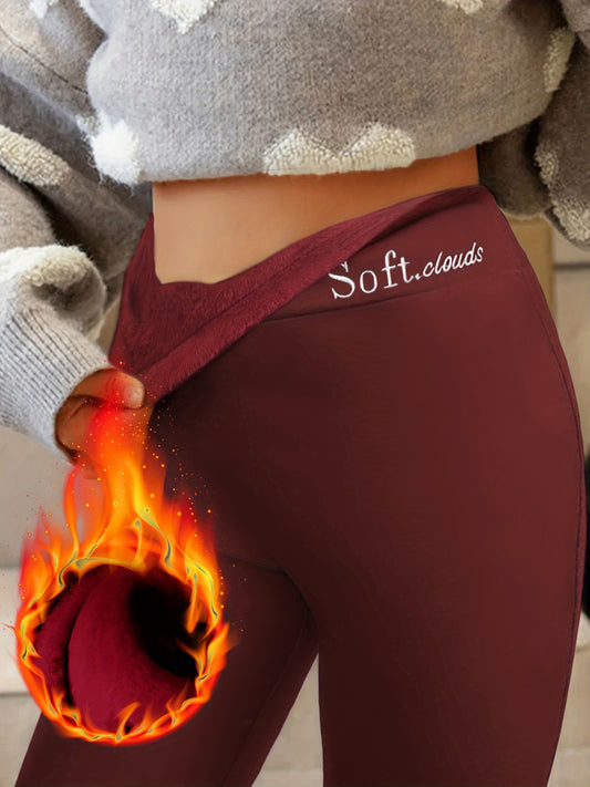 Thermal Fleece Lined Leggings for Cozy Winter Comfort