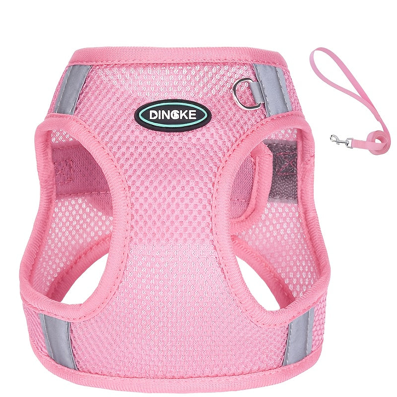 360-Degree Reflective Safety Vest Dog Leash for Active Pets