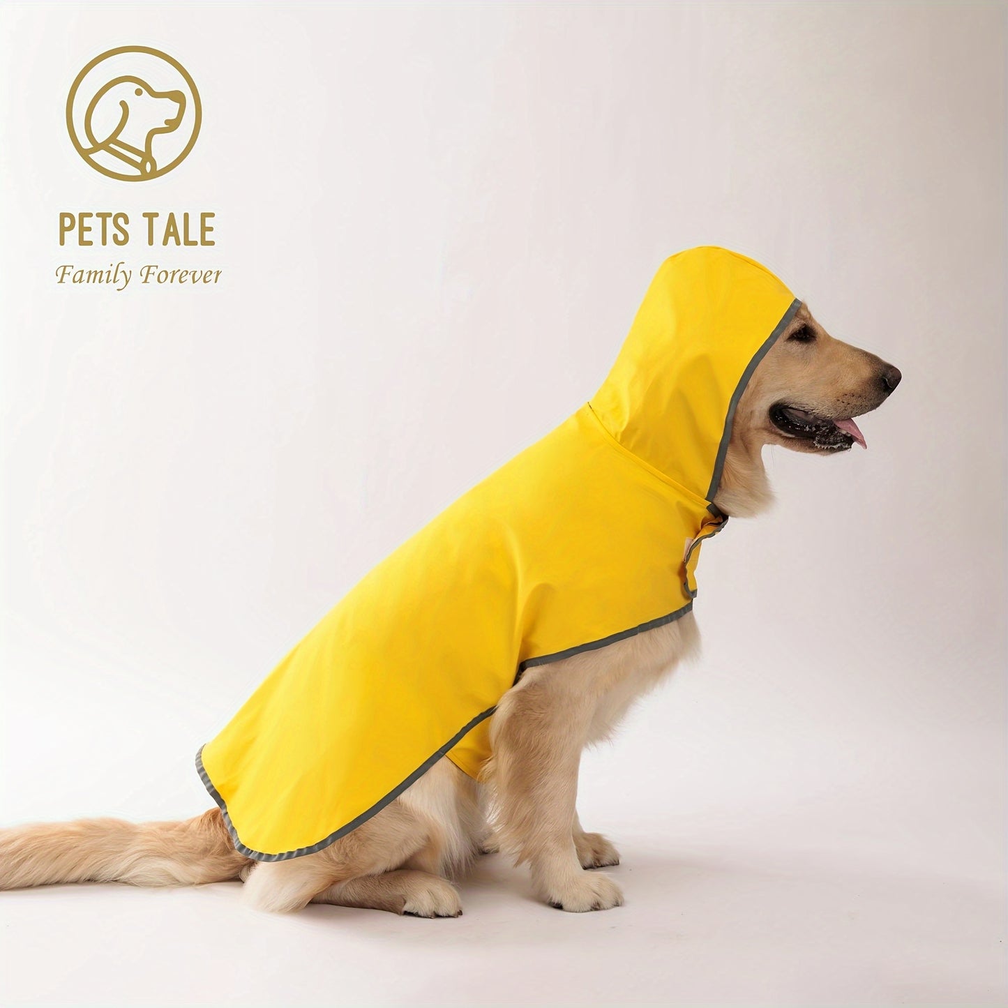 Reversible Dog Raincoat, Adjustable, Duck Print
