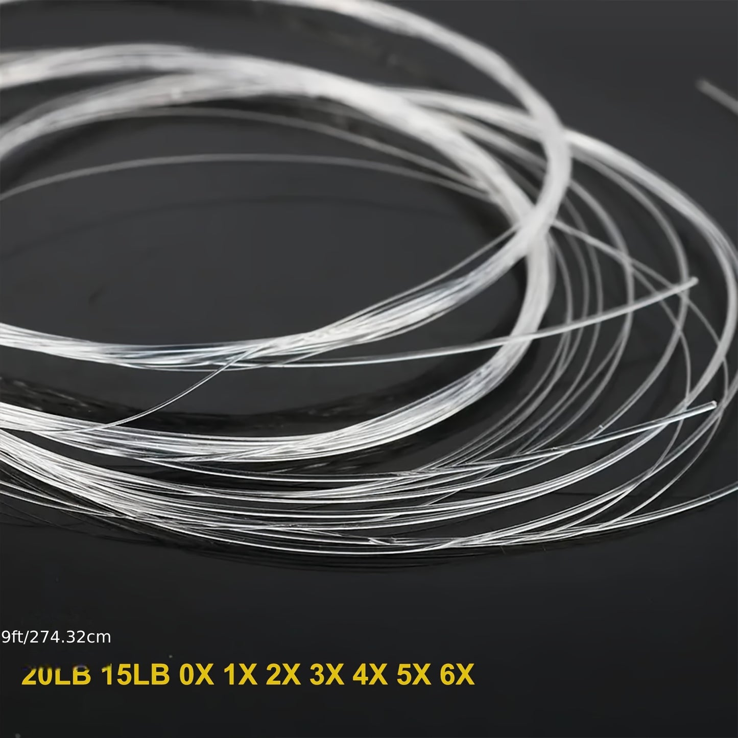 Tika Sports Nylon Tapered Leader Line for Precise Hook Setting