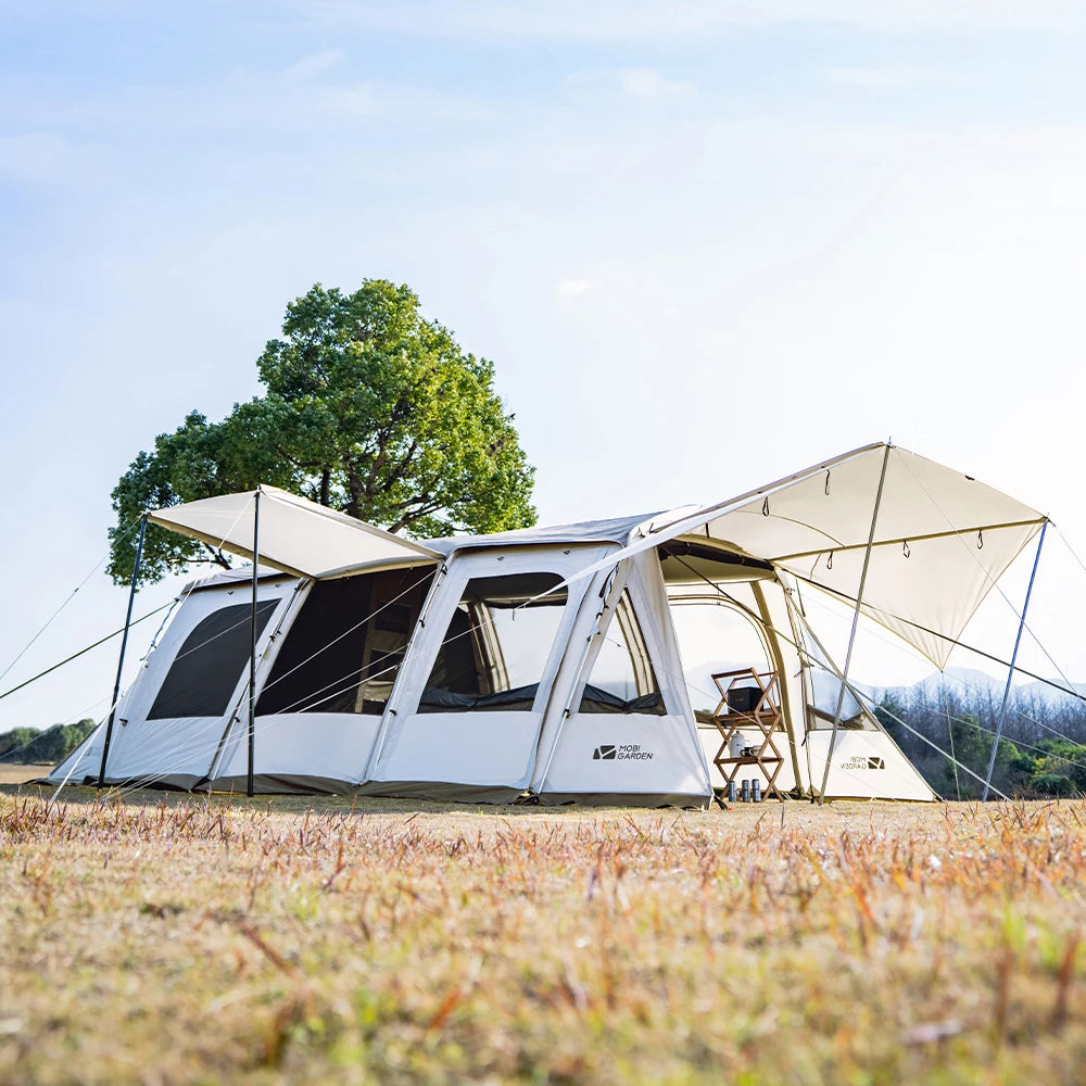 HookUpCo. Large Camping Tent with Extra Living Space - HookUpCo.