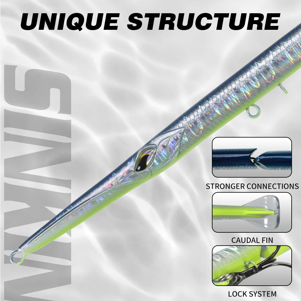 HookUpCo. Jointed Pencil Bait for Bluefish Fishing - HookUpCo.