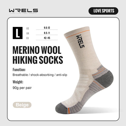 HookUpCo. Merino Wool Hiking Socks for Comfort and Performance