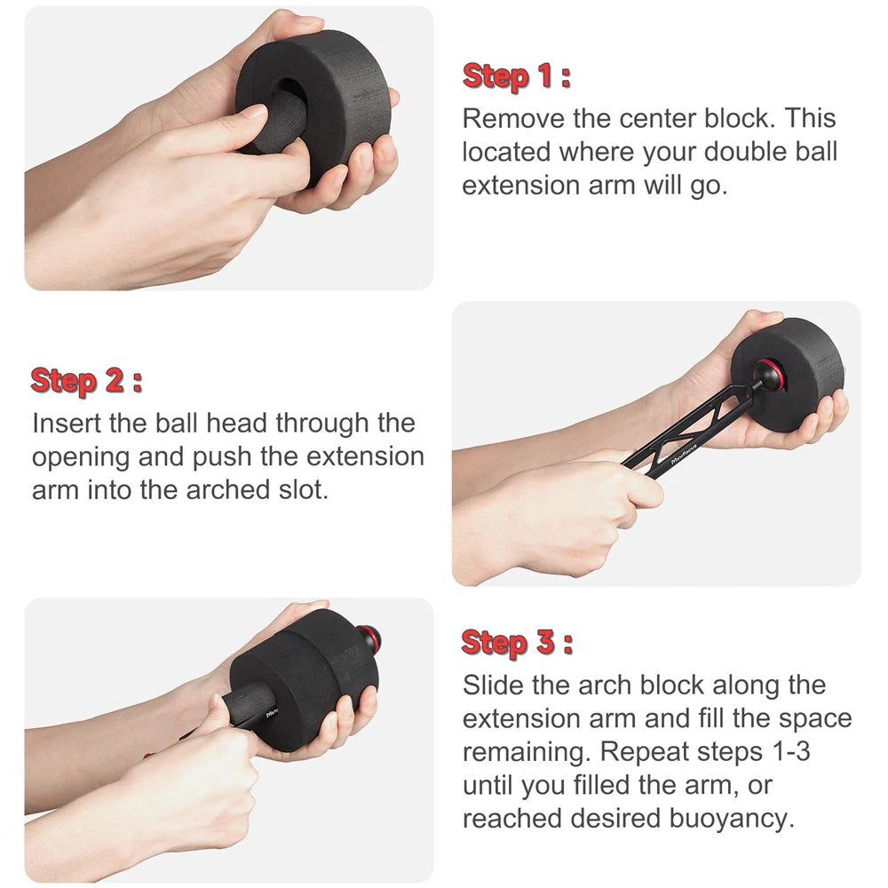 HookUpCo. Underwater Float Kit 4Pcs
