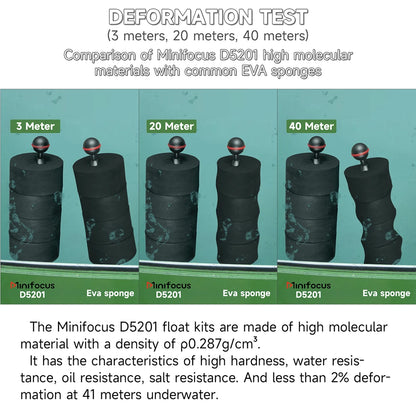 HookUpCo. Underwater Float Kit 4Pcs