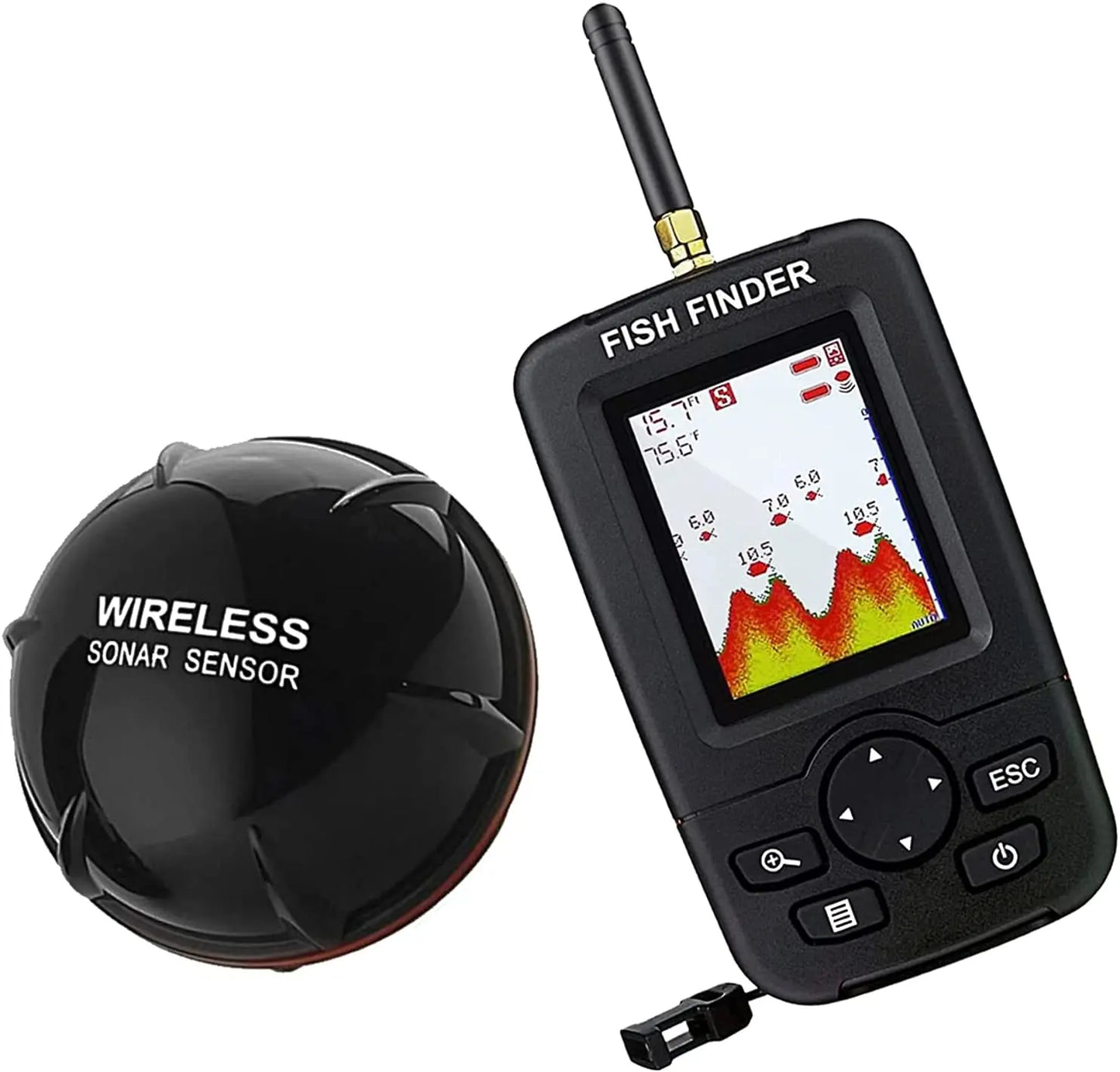 Portable Wireless Sonar Fishing Alert System