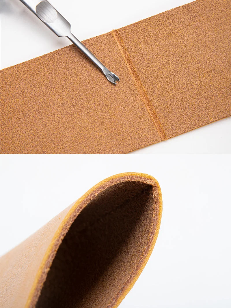 HookUpCo. Leather Groover Tool for Precise Edge Finishing