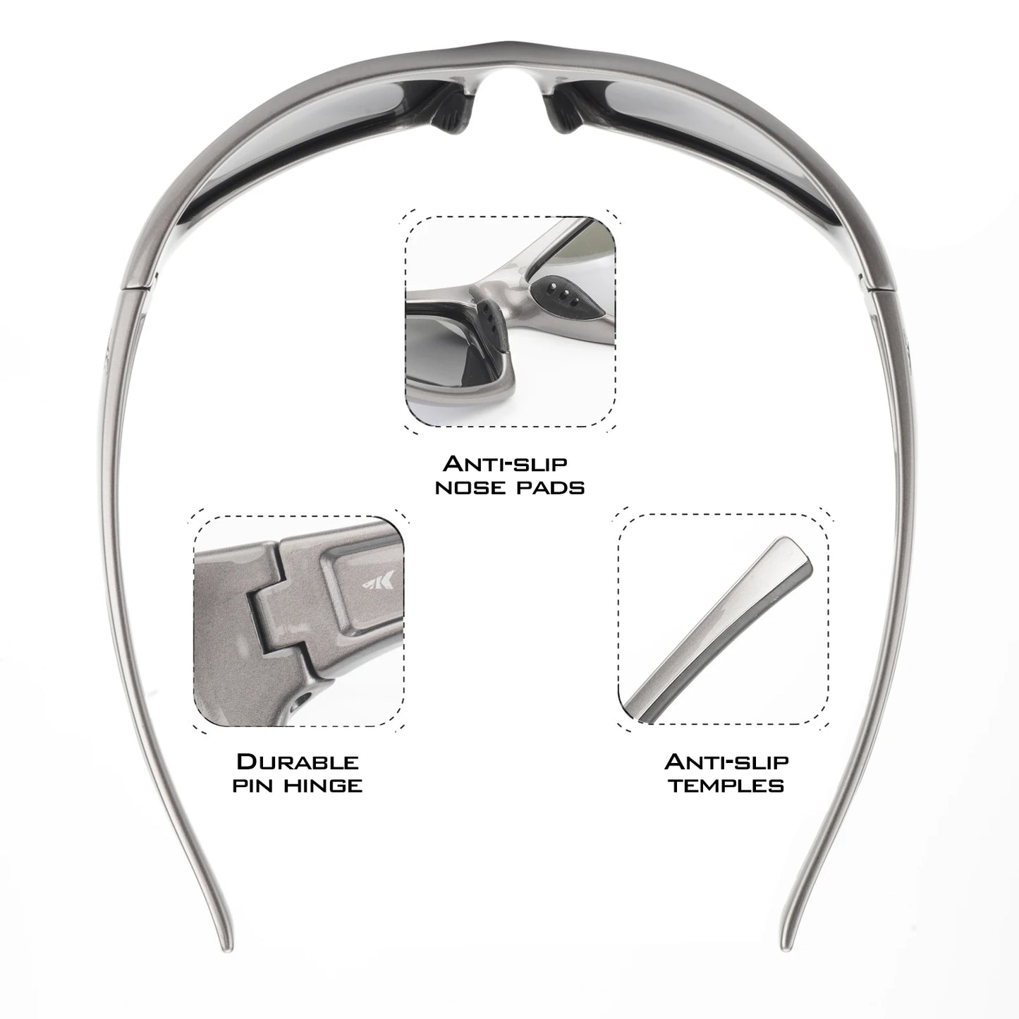 HookUpCo. Polarized Sport Sunglasses for Outdoors - HookUpCo.
