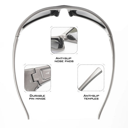 HookUpCo. Polarized Sport Sunglasses for Outdoors - HookUpCo.