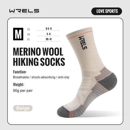 HookUpCo. Merino Wool Hiking Socks for Comfort and Performance