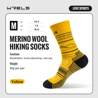HookUpCo. Merino Wool Hiking Socks for Comfort and Performance