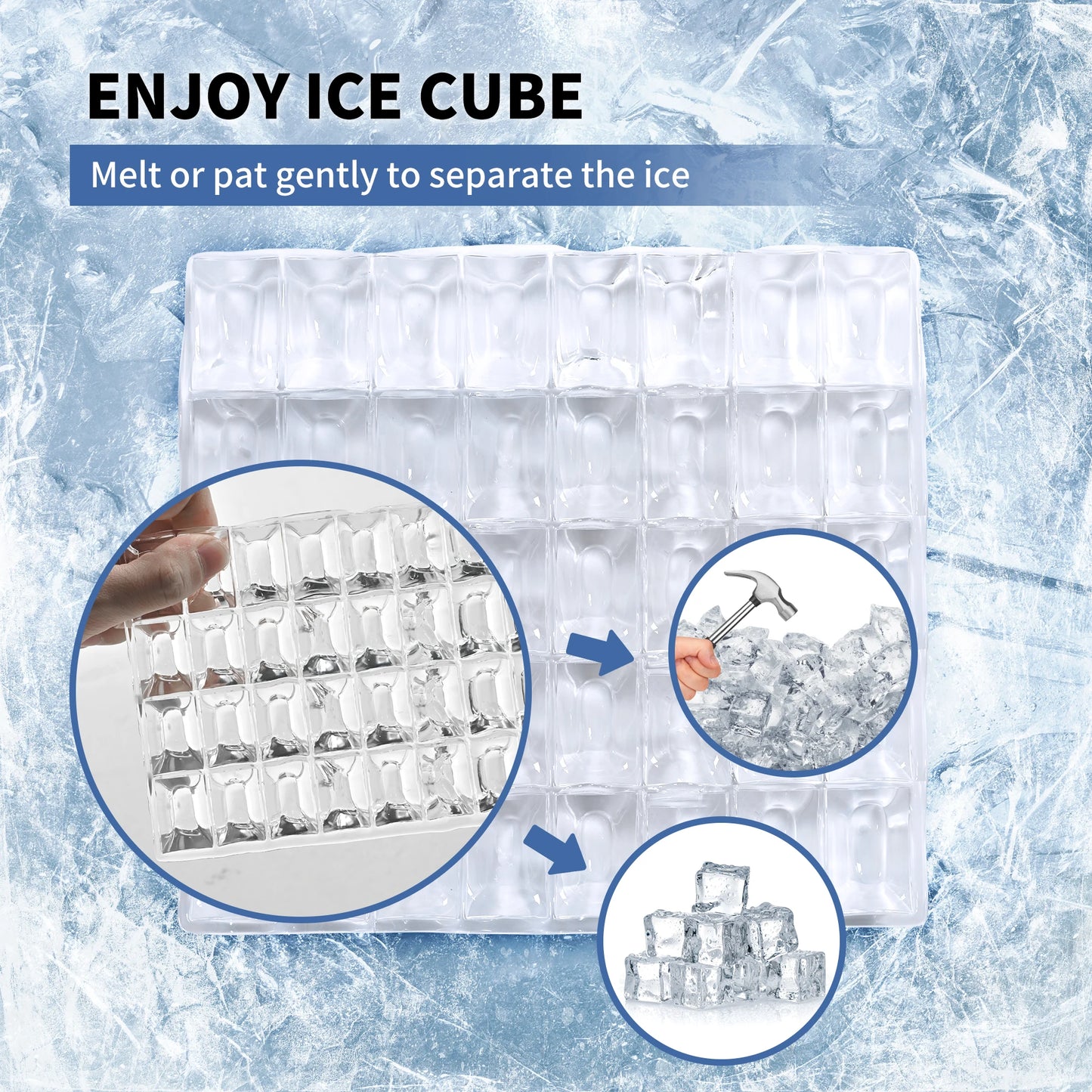 SIMZLIFE Ice Cube Maker Machine with External Water Tank 34Lbs, 16Pcs Ready in 13 Mins Auto-Cleaning for Home Kitchen Office Bar