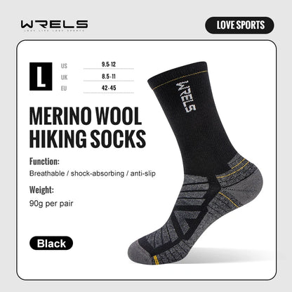 HookUpCo. Merino Wool Hiking Socks for Comfort and Performance