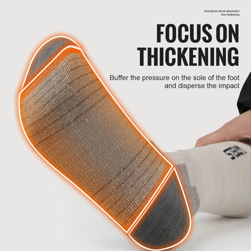 HookUpCo. Merino Wool Hiking Socks for Comfort and Performance