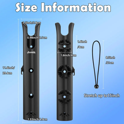 HookUpCo. Wall-Mounted Fishing Rod Holder for Easy Access