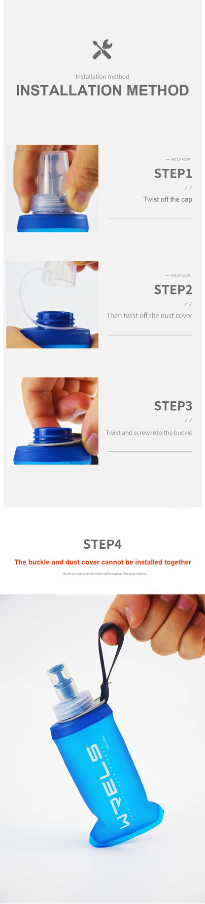 HookUpCo. Collapsible BPA-Free Water Bottle - HookUpCo.