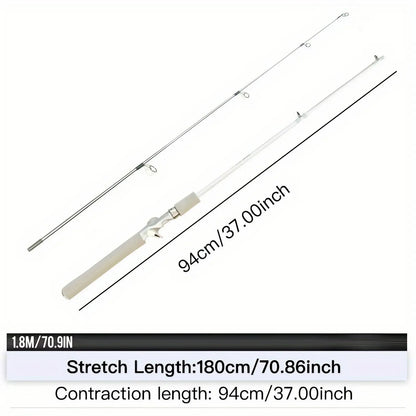 HookUpCo. 180cm Durable White Fishing Rod - HookUpCo.