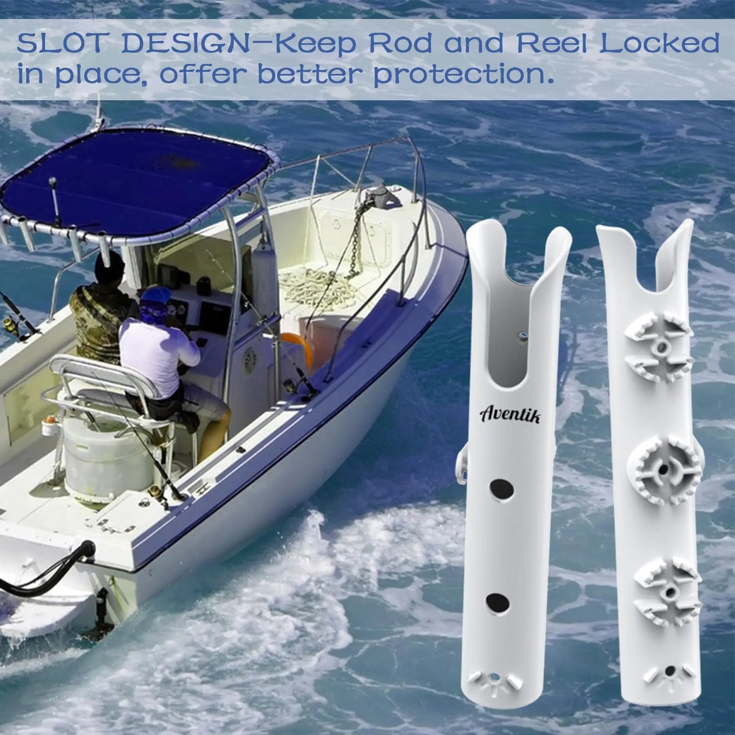 HookUpCo. Wall-Mounted Fishing Rod Holder Bracket - HookUpCo.