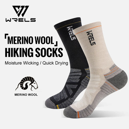 HookUpCo. Merino Wool Hiking Socks for Comfort and Performance