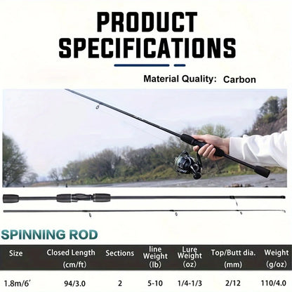 HookUpCo. Long Distance Two-Section Lure Rod - HookUpCo.
