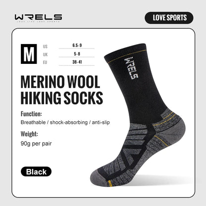 HookUpCo. Merino Wool Hiking Socks for Comfort and Performance