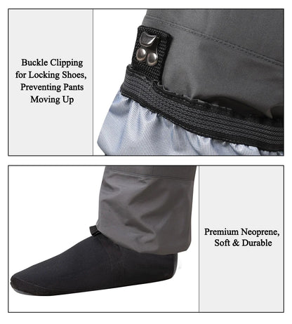 Breathable Waterproof Fishing Waders for All Sizes