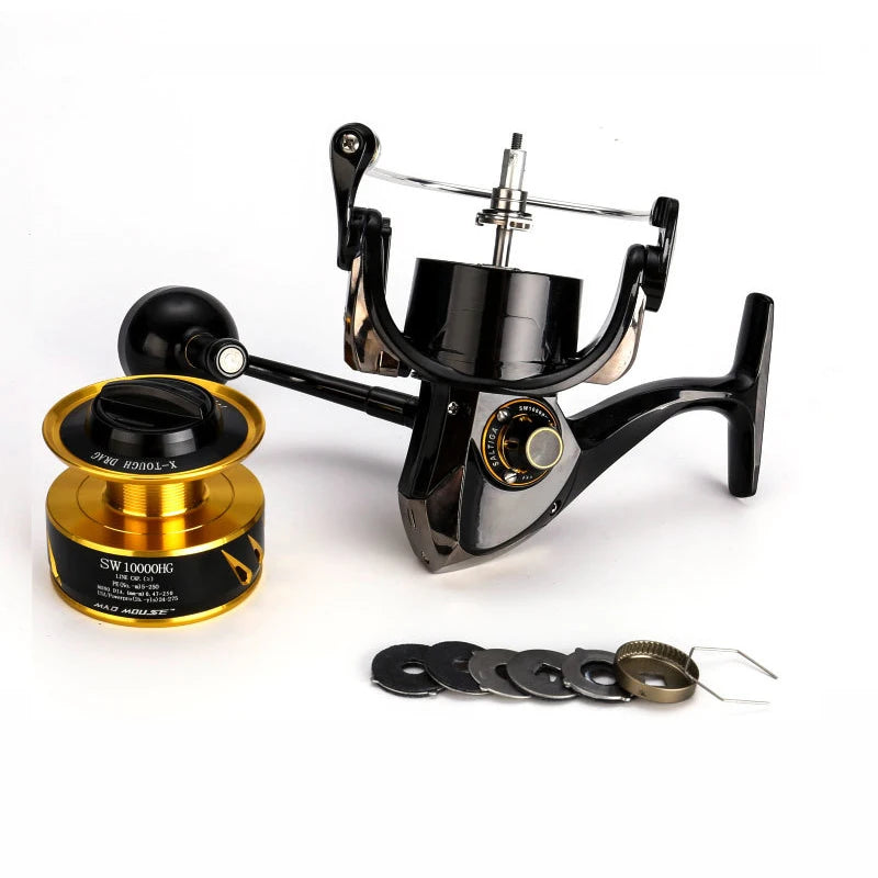HookUpCo. High-Speed Saltiga Fishing Reel 35kg Drag