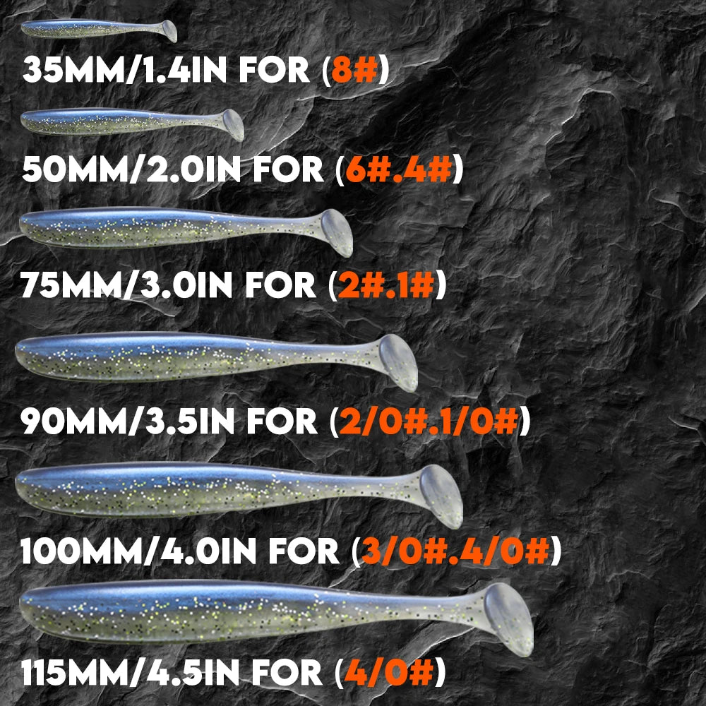 HookUpCo. Thin Wire Offset Worm Hooks - 12 Pack - HookUpCo.