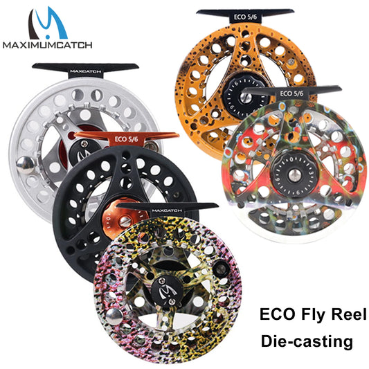 HookUpCo. Large Arbor Fly Fishing Reel, Durable Aluminum - HookUpCo.