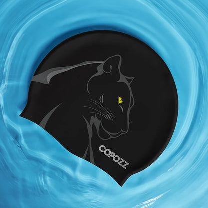 HookUpCo. Waterproof Swim Cap for Long Hair